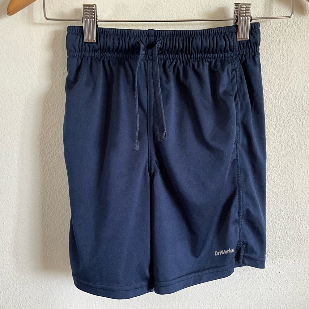 Athletic Works Navy DriWorks Performance Kids Shorts